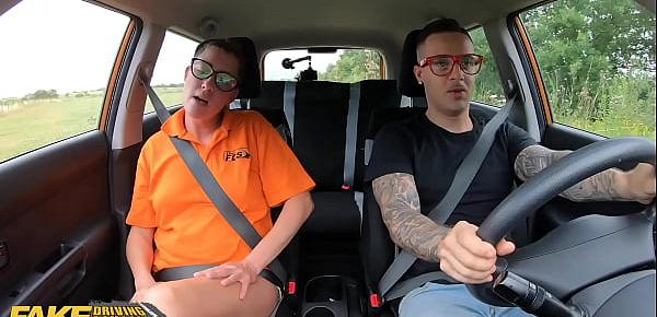  Fake Driving School Hard Rough Sex for Sexy New Instructor Elisa Tiger